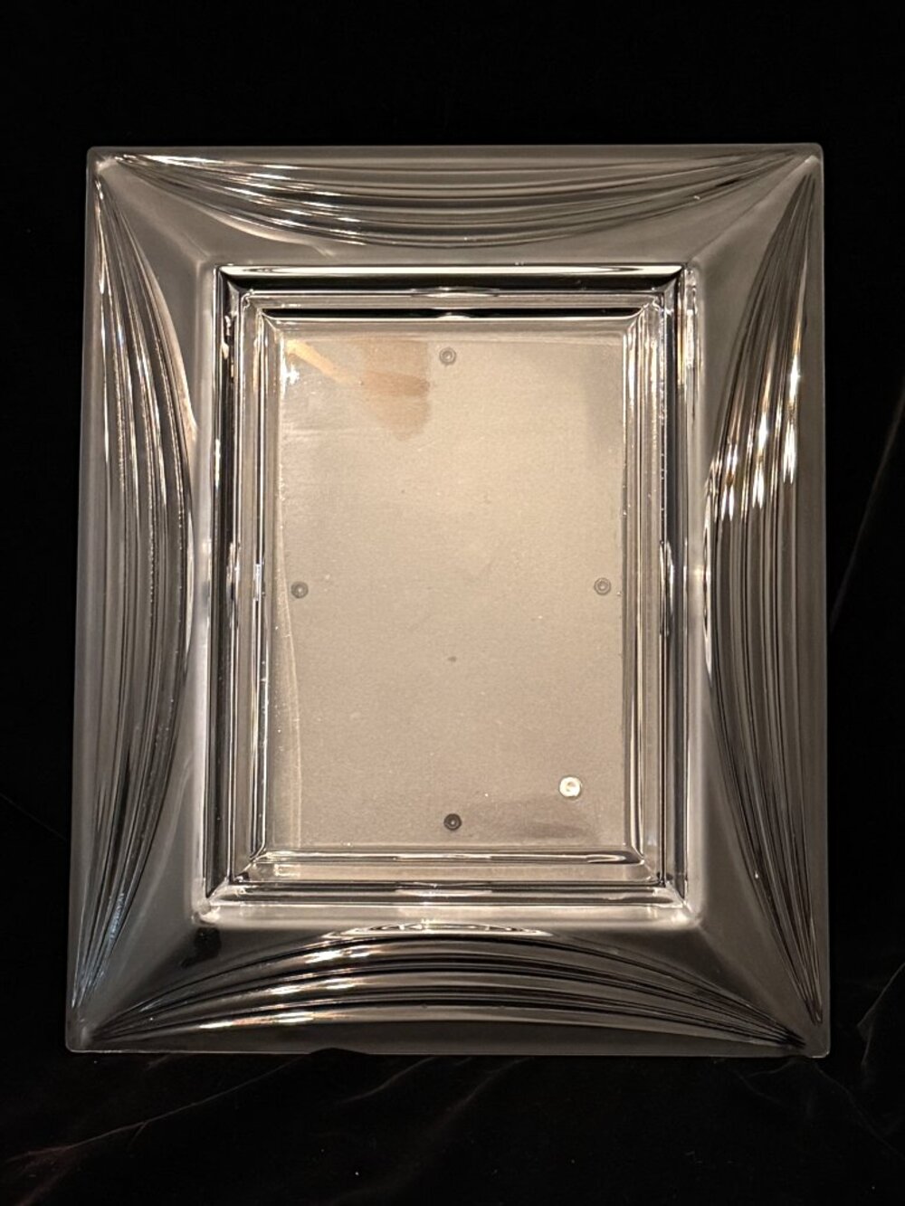 Vintage 90s Glass Picture Frame 4" X 6" Photo HEAVY High Quality Y2K Rectangle